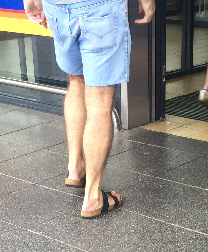 Sandals on the street | Birkenstock Mayari hairy legs and de… | Flickr