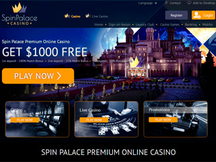Spin Palace Casino Home