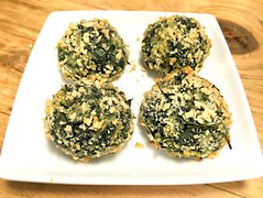Spinach mozzarella balls