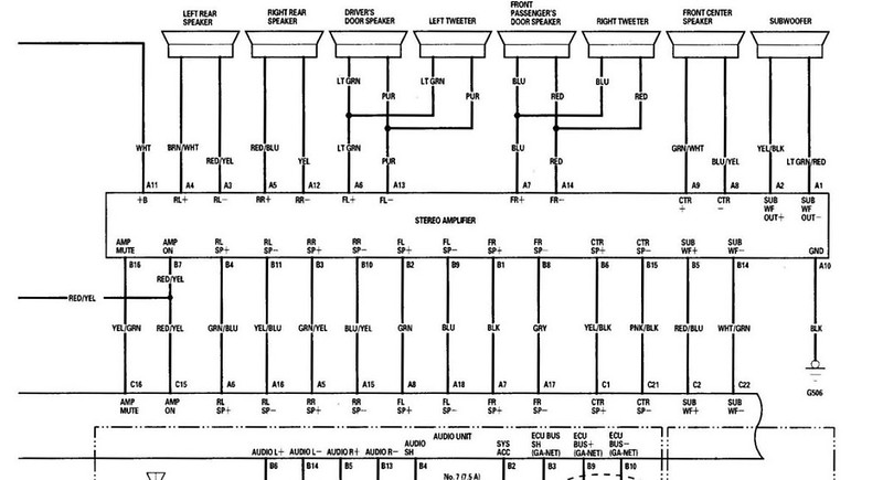 Tl audio wiring color codes - AcuraZine - Acura Enthusiast Community  2007 Acura Tl Speaker Wiring Diagram    AcuraZine