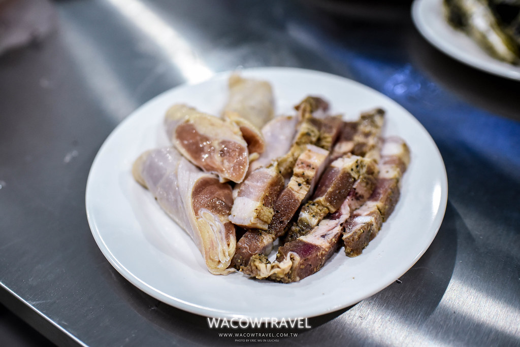 小琉球美食-筑安心燒物ＢＢＱ雞肉捲+鹹豬肉