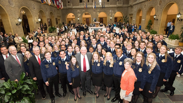 USDA Secretary Sonny Perdue and FFA 2017 State Presidents’ Conference officers