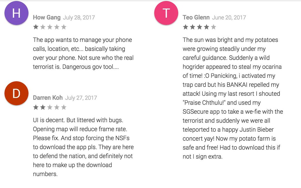 How to market your app - just force people to download, like SGSECURE - Alvinology