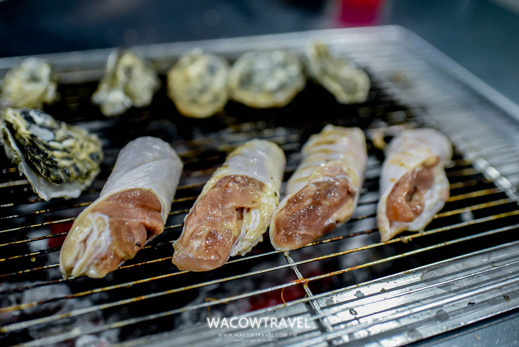 小琉球美食-筑安心燒物ＢＢＱ烤雞肉捲