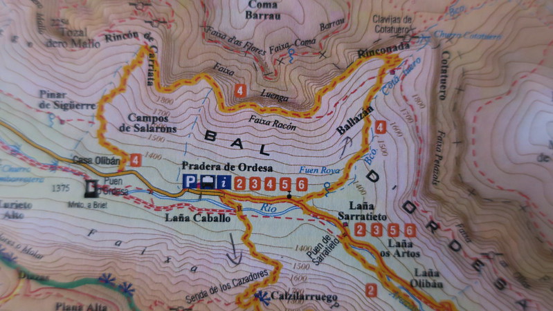 Map of Ordesa Valley