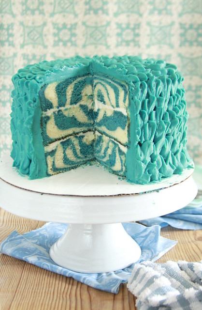Marble Blue Cheese Layer Cake