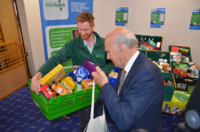The Liberal Democrats donation to Bournemouth Foodbank