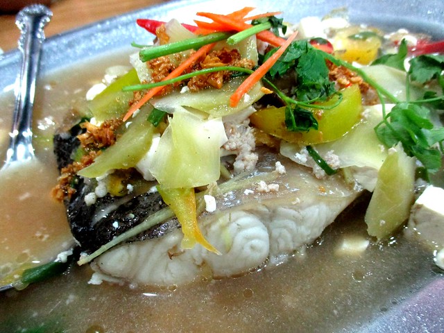 New Dragon Seafood Restaurant steamed lajong, Teochew style