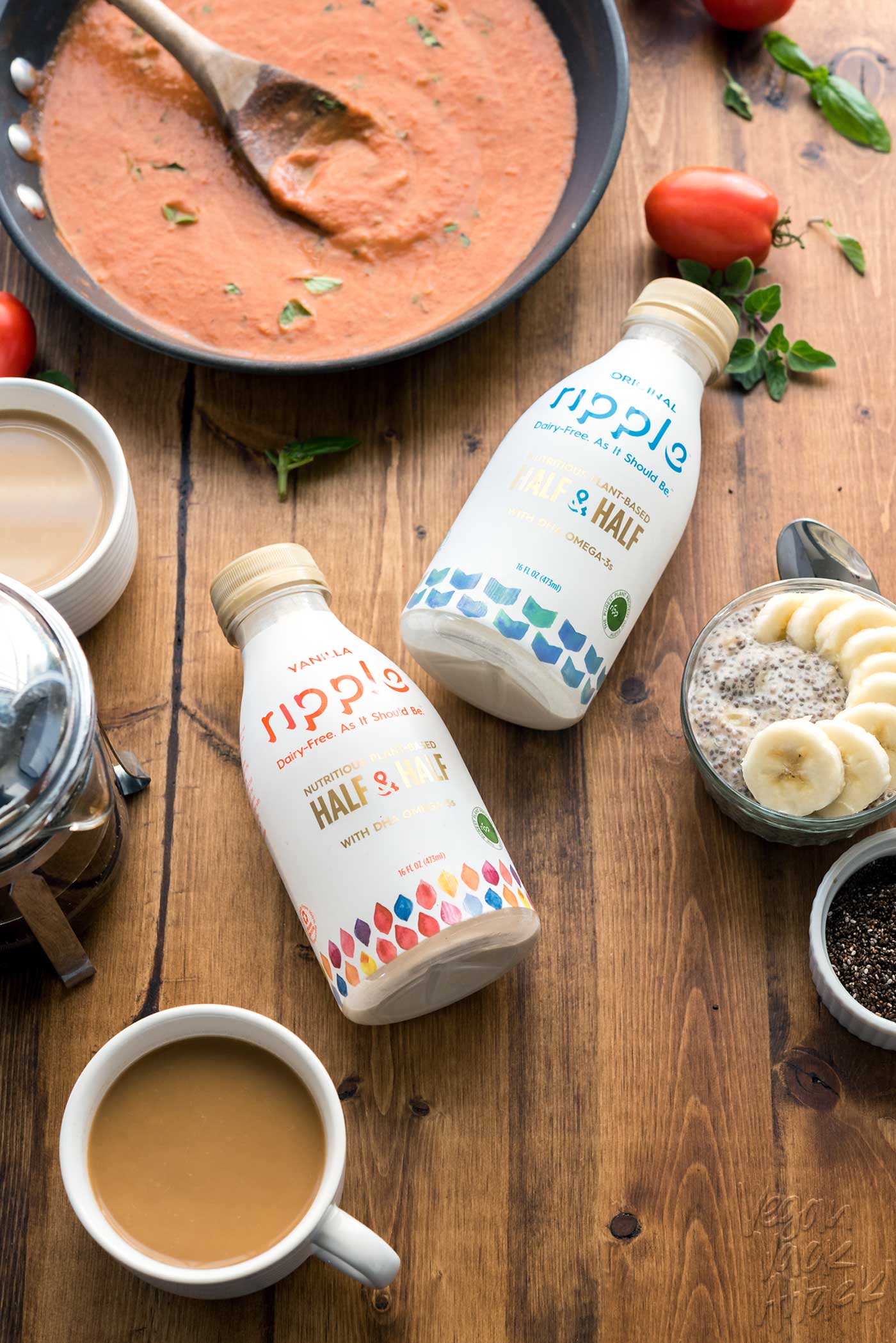 New Vegan Product Review: Ripple Half & Half! Silky smooth, ultra creamy, and versatile. Allergy-friendly, Nut-free #RippleFoods #DairyFreedom