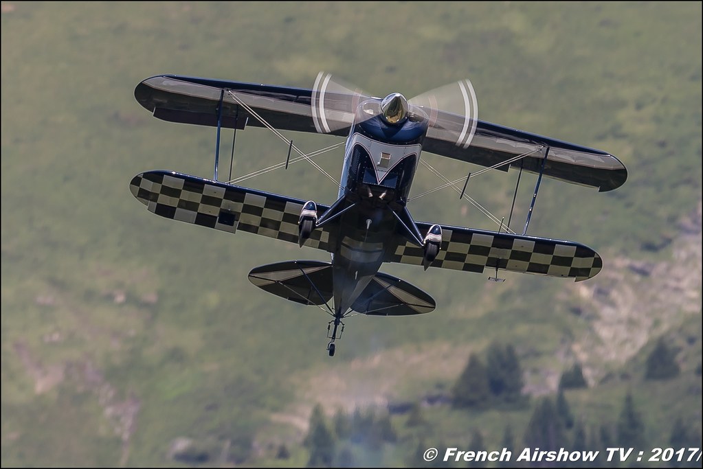 Pitts S-2B Special - F-HBOB 50ans d'Aviation Megeve 2017 - altiport de Megève , Haute-Savoie, Auvergne-Rhône-Alpes , Meeting Aerien 2017