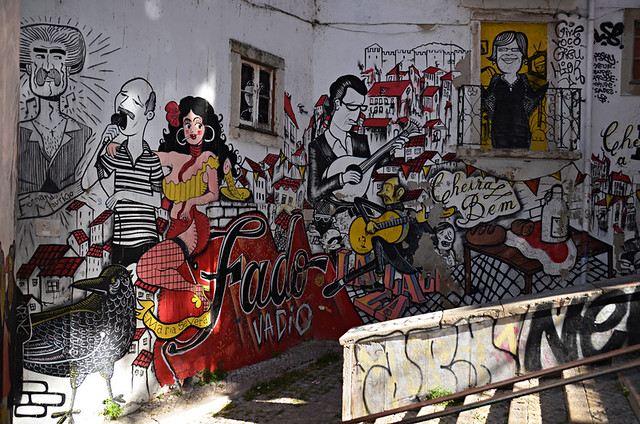 Lisbon on a wall, Mouraria, Lisbon