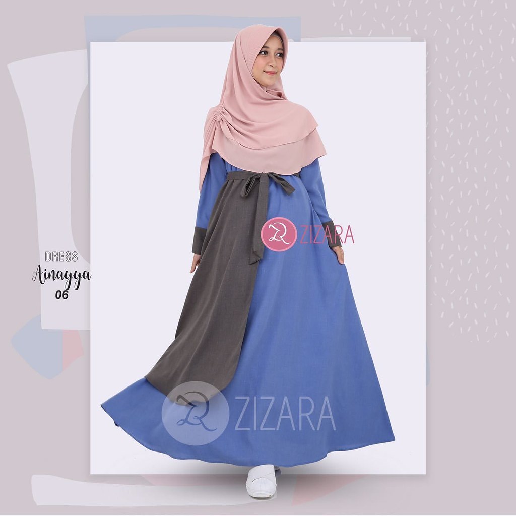  Gamis Zizara  Ainayya Dress 06 baju muslim wanita baju mu 