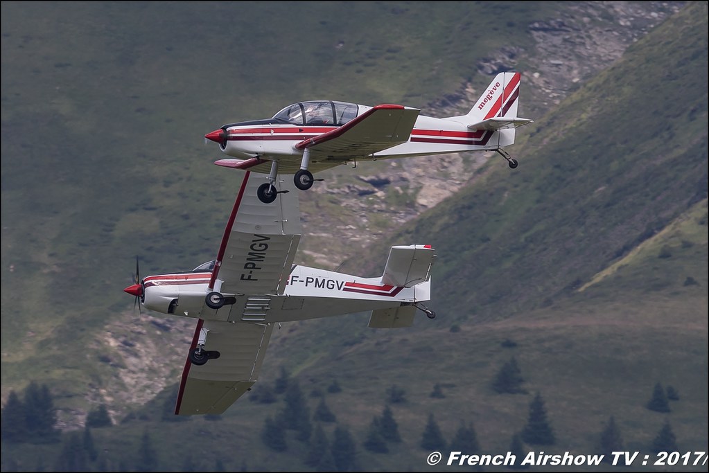 Aero Club - Megève, Patrouille Jodel D140C 50ans d'Aviation Megeve 2017 - altiport de Megève , Haute-Savoie, Auvergne-Rhône-Alpes , Meeting Aerien 2017