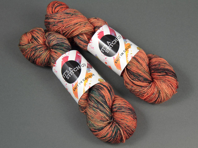 Favourite Sock – hand-dyed superwash merino 4 ply yarn ‘Tarnished Copper’