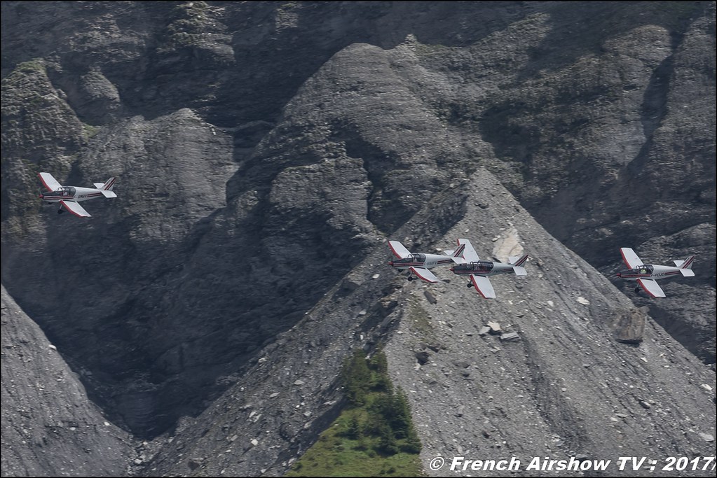 Aero Club - Megève, Patrouille Jodel D140C 50ans d'Aviation Megeve 2017 - altiport de Megève , Haute-Savoie, Auvergne-Rhône-Alpes , Meeting Aerien 2017