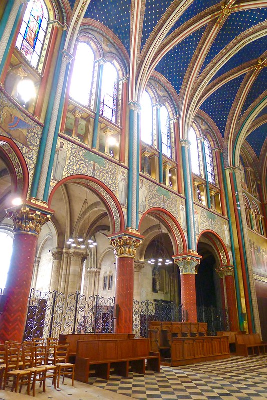 The restored church of Saint-Germain-des-Prés, Paris