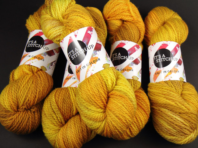 Awesome Aran – pure British superwash wool hand-dyed yarn 100g – ‘Corn on the Cob’