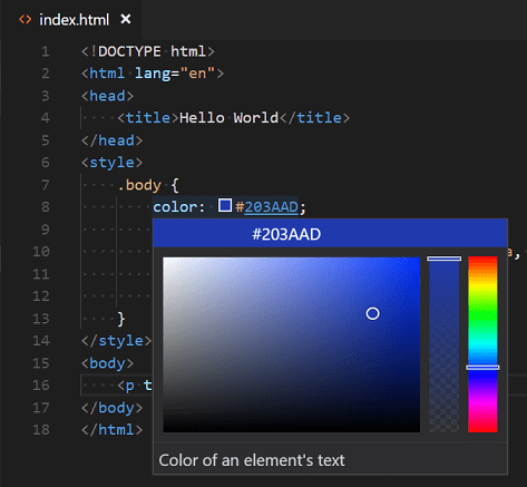 Selector-de-color-de-Visual-Studio-Code