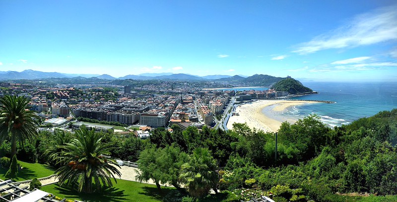 San Sebastian looks gorgeous in the sunlight, especially from any of the hills around.