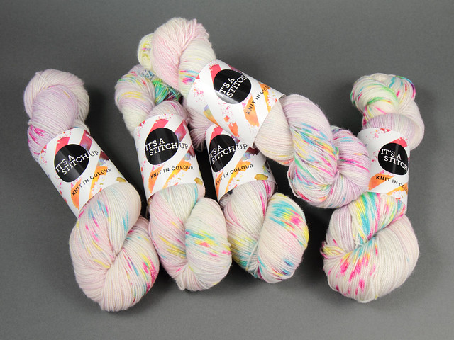 Favourite Sock – hand-dyed superwash merino 4 ply yarn ‘Magical Unicorn’