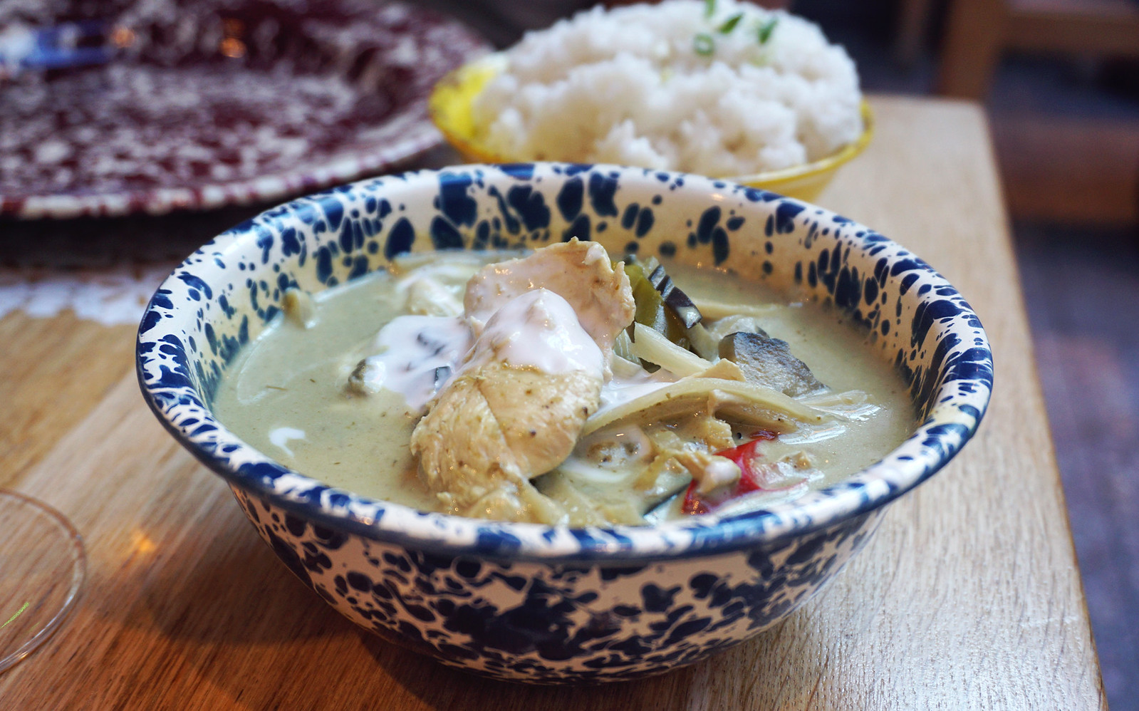 Thai green chicken curry from Rosa's Thai Cafe in Islington | gluten free Rosa's Thai Cafe
