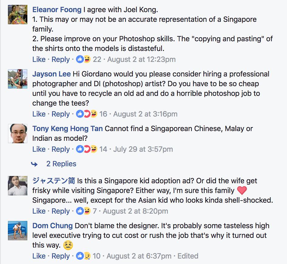 Giordano Singapore stuns Singapore with Poor Photoshopped Ad - Alvinology