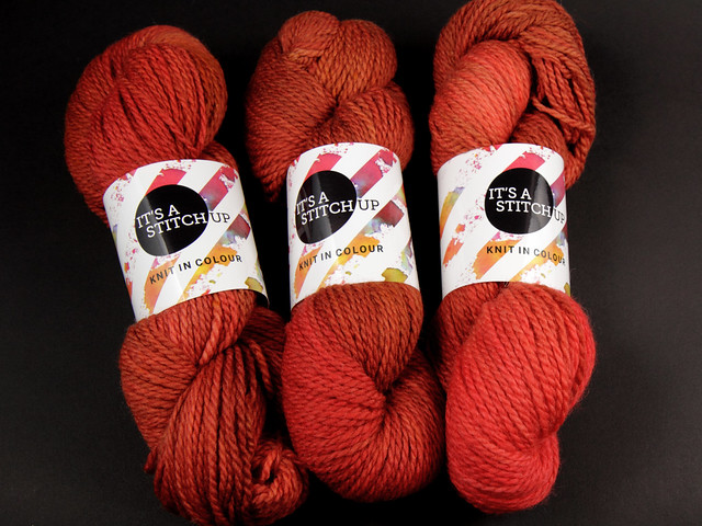 Awesome Aran – pure British superwash wool hand-dyed yarn 100g – ‘Foxy’