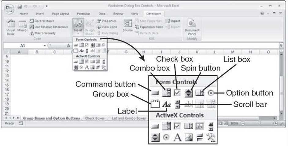 Bài viết: Sử dụng các nút điều khiển (Form Controls) trong một bảng tính | Giải Pháp Excel