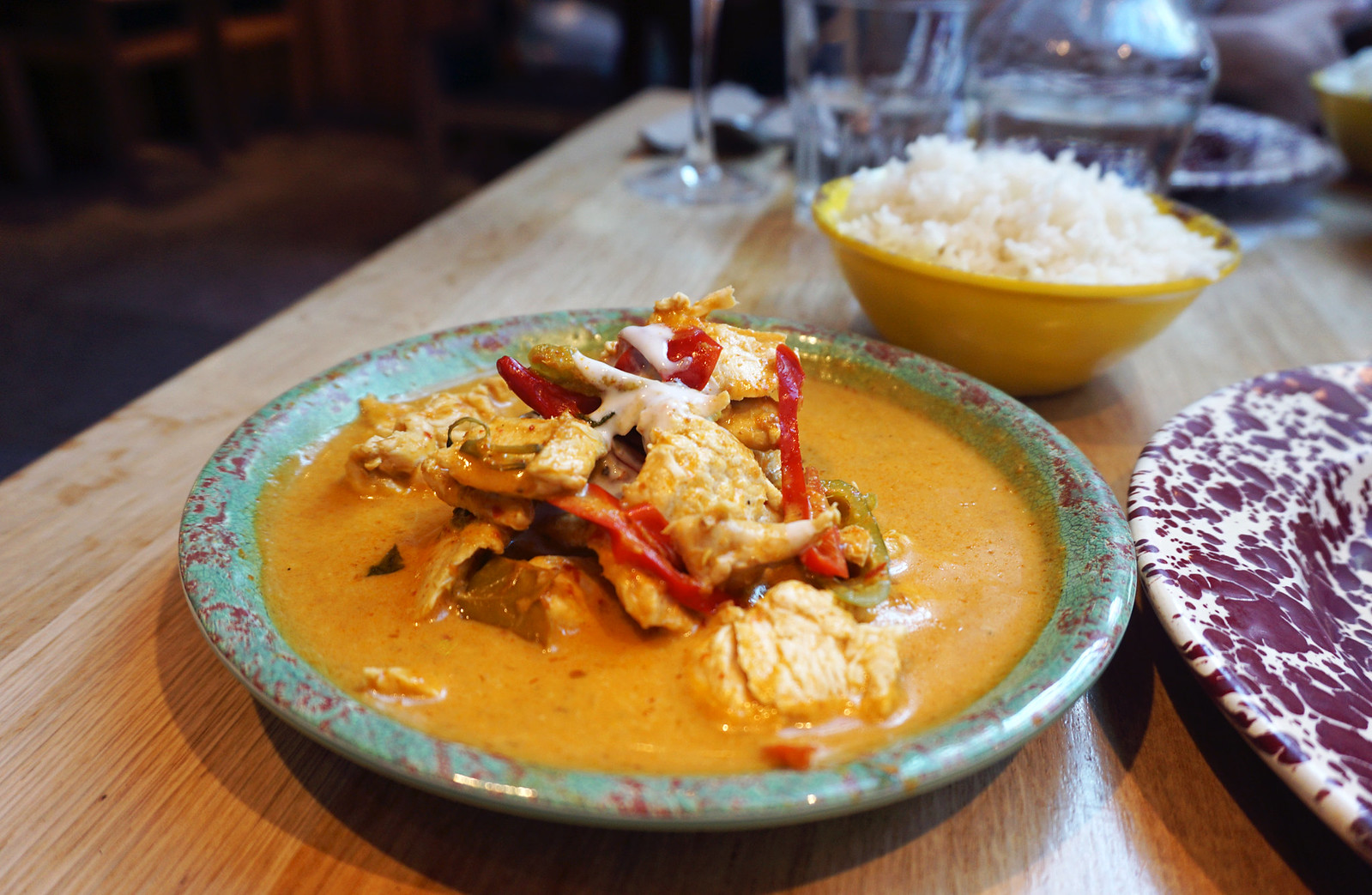 Thai red chicken curry from Rosa's Thai Cafe in Islington | gluten free Rosa's Thai Cafe