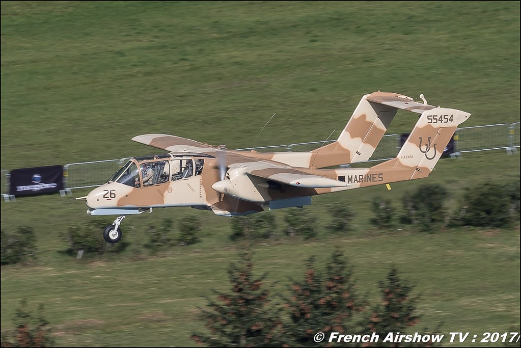OV-10 Bronco F-AZKM , Musée Européen de l'Aviation de Chasse 50ans d'Aviation Megeve 2017 - altiport de Megève , Haute-Savoie, Auvergne-Rhône-Alpes , Meeting Aerien 2017