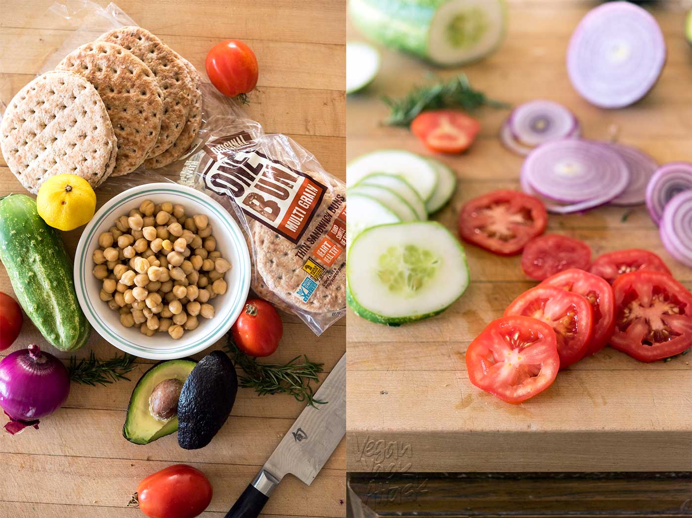 Rosemary Chickpea Salad Sandwich: Here’s a back-to-school-ready lunch idea that’s easy and delicious! #vegan #soyfree #nutfree