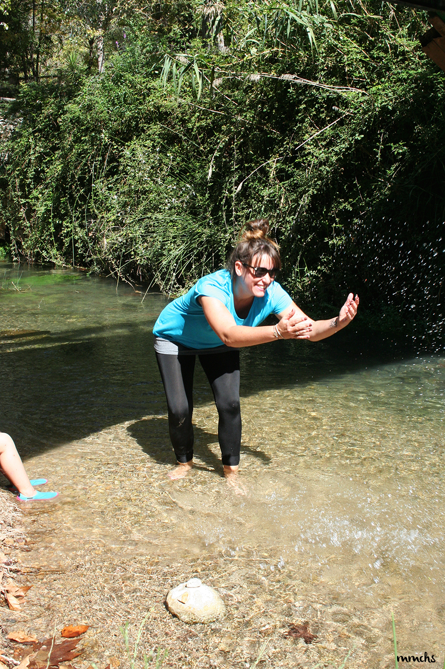 bañándose en el río Tuéjar