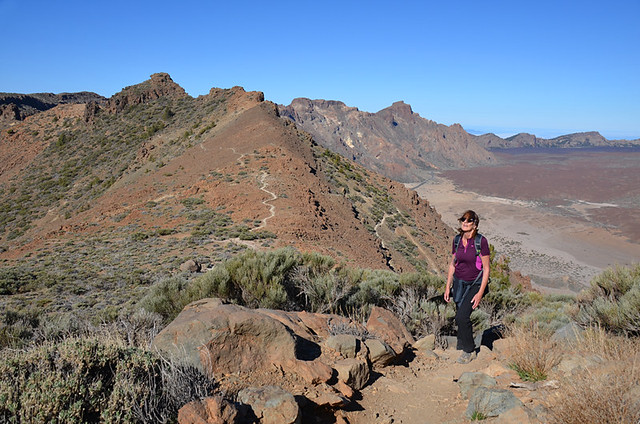 Climbing Guajara, Teide National Park, Tenerife