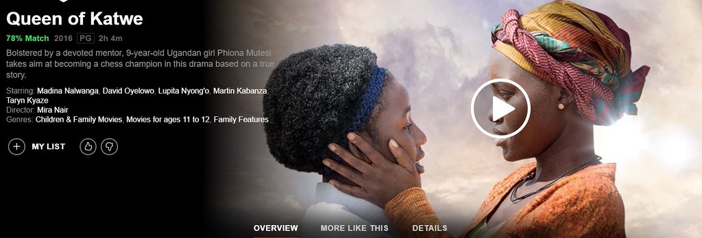 Queen of Katwe on Netflix