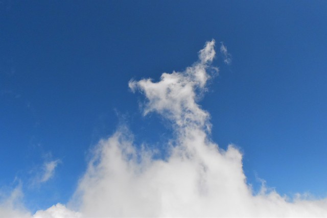 龍のように立ち昇る雲