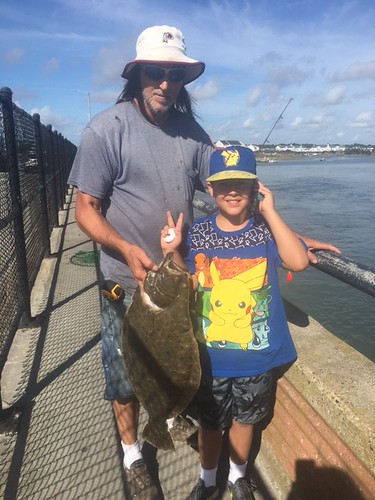 Eight-year-old Sean Whaley caught this nice flounder