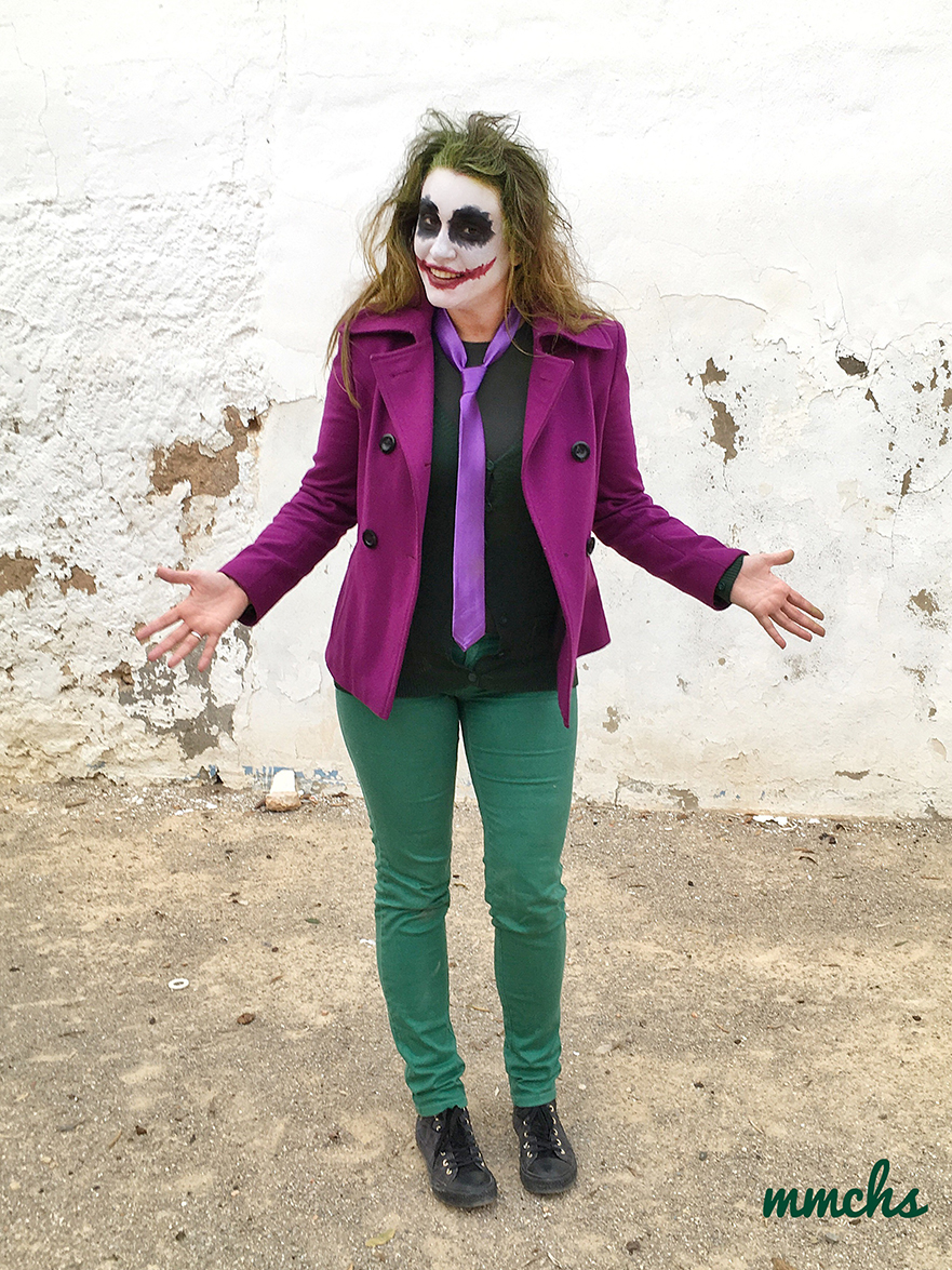 maquillaje y disfraz del Joker
