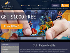 Spin Palace Mobile Casino Lobby