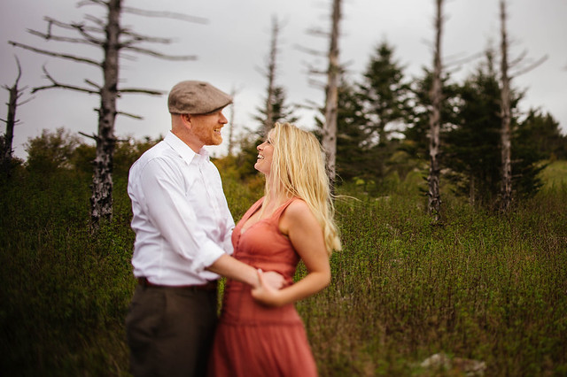 Before they officially say I do before family and friends, they share their intent to marry in these engagement photos at Grayson Highlands State Park, Va - Photo courtesy of Rivkah | Fine Art Photographing rivkahfineart.com