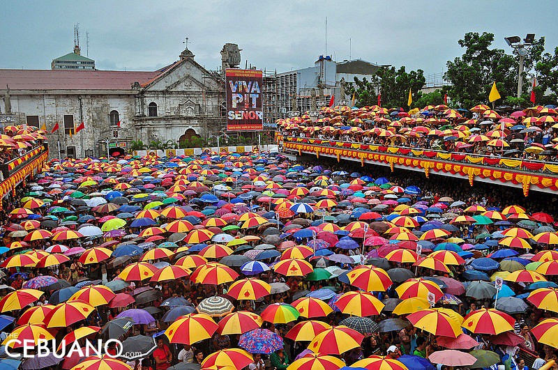 Devotees at the Basilica