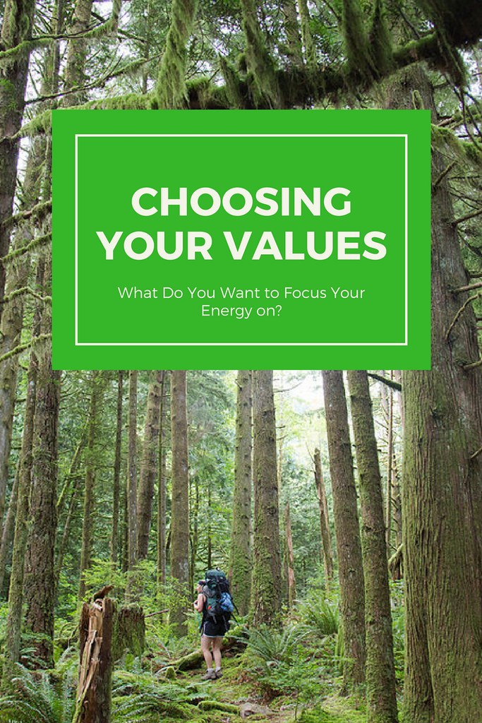 How to choose your values. What do you want to focus your energy on?