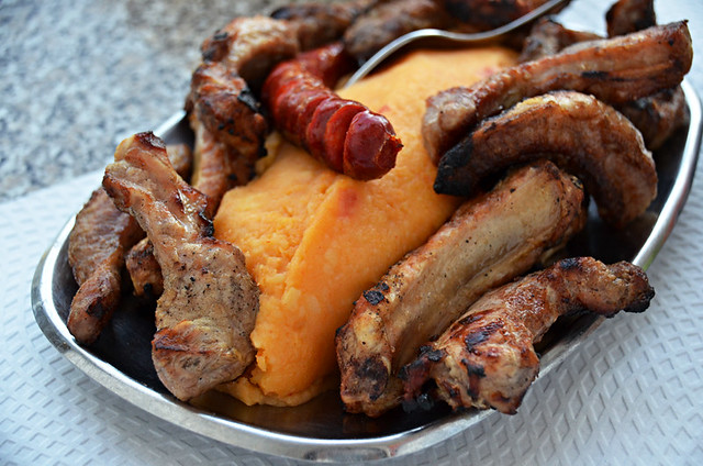 Migas with pork, JJs, Portagem, Portugal