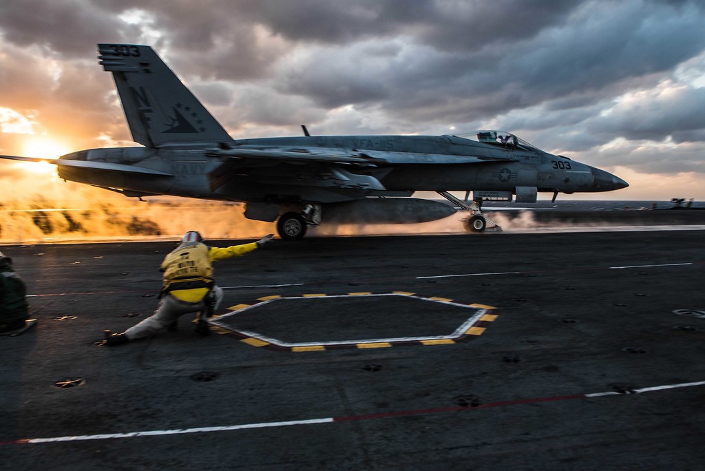 Three U.S. Navy Aircraft Carriers Launch Flight Operations… | Flickr