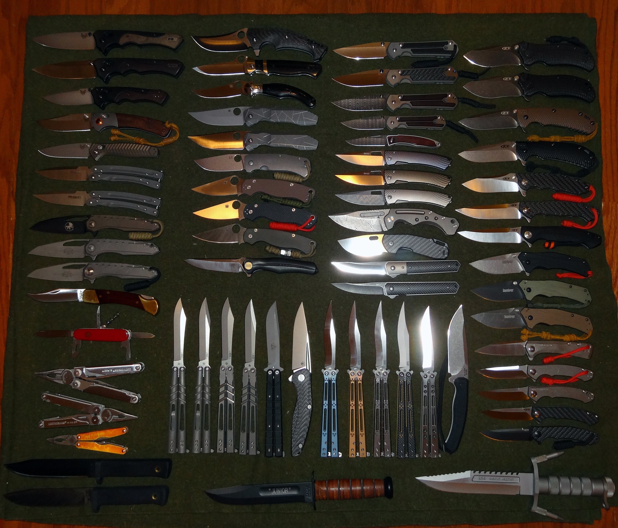 Here's my collection. It's still growing I've added more 😉 : r/knives