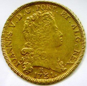 Dôbra de D. João V (12.800 rs), Rio de Janeiro, 1731)