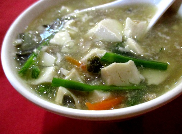 Ruby Restaurant Foochow-style tofu soup with canned oysters