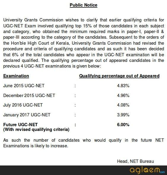 UGC NET Dec Result 2018