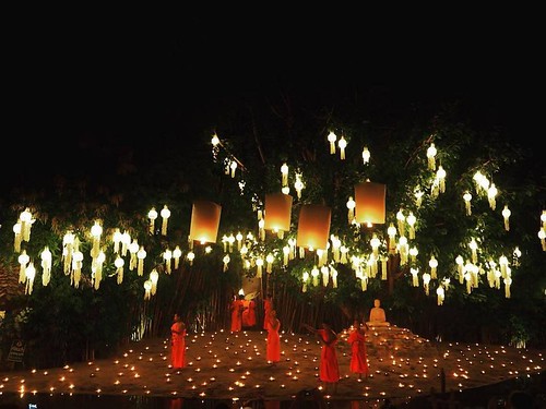 Yee Peng Lantern Festivals in Chiang Mai