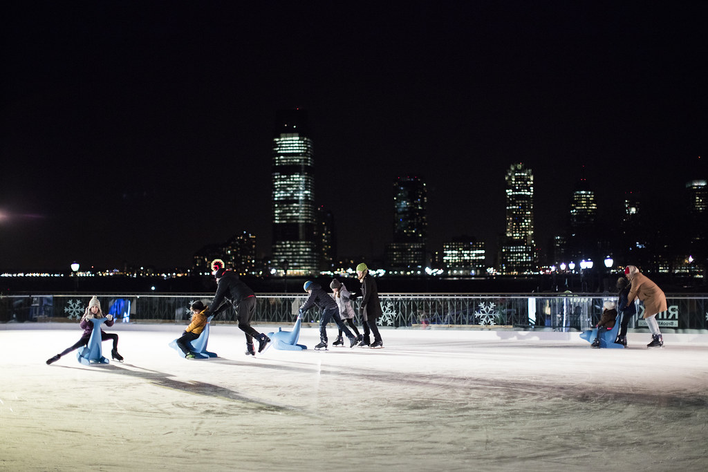 ice skating at Brookfield Place