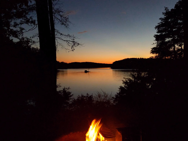Cabins allow access to beautiful sunsets year-round at Smith Mountain Lake State Park